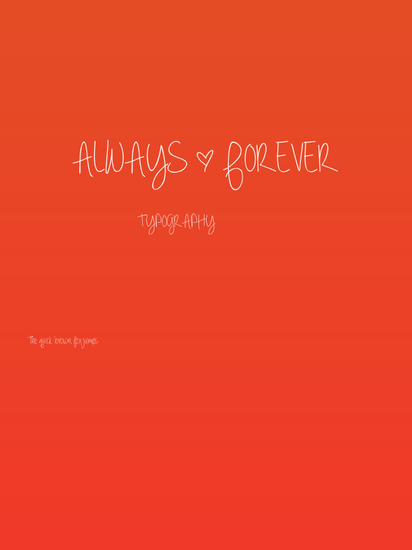 always * forever Poster