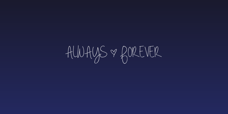 always * forever Social Header