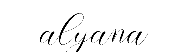 alyana  नि: शुल्क फ़ॉन्ट्स डाउनलोड