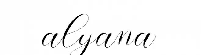 alyana  Descarca Fonturi Gratis