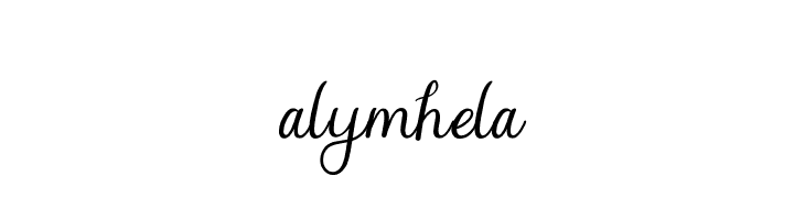 alymhela  नि: शुल्क फ़ॉन्ट्स डाउनलोड