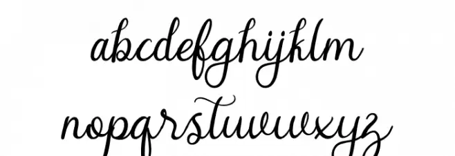 alymhela Font LOWERCASE