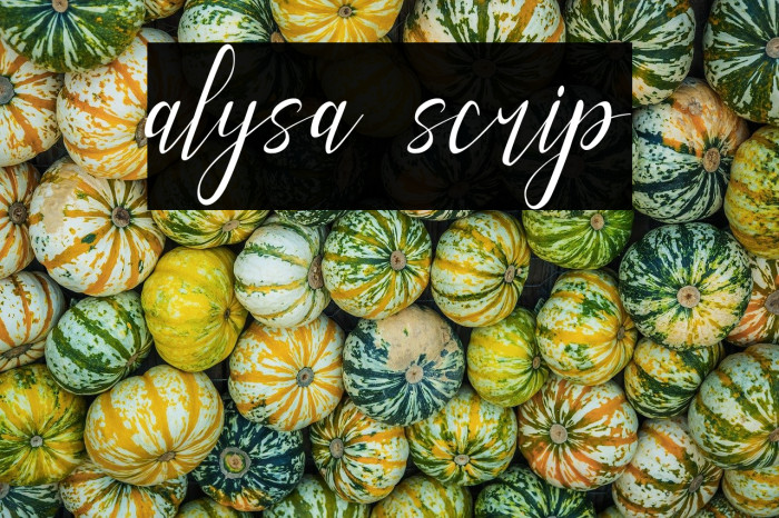 alysa scrip Example 1