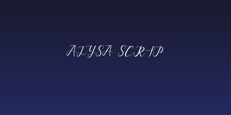 alysa scrip Social Header