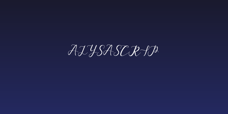 alysascrip Social Header