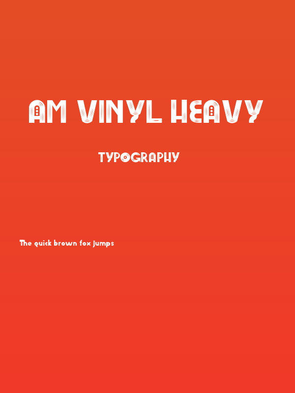 AM VINYL Heavy Poster