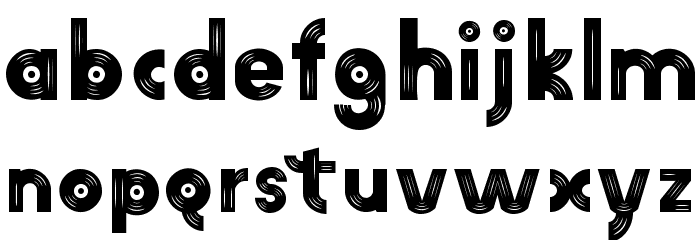 AM VINYL Heavy Font LOWERCASE