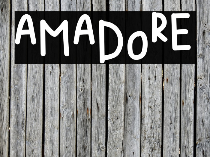 AMADORE Font examples