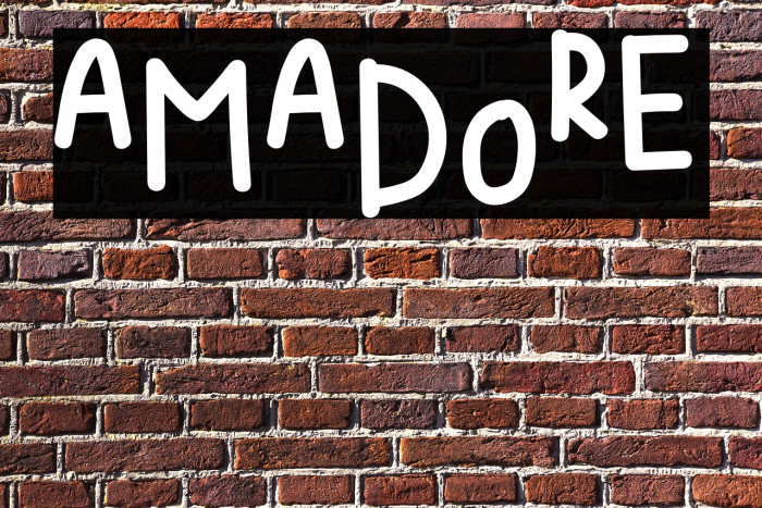 AMADORE Font examples