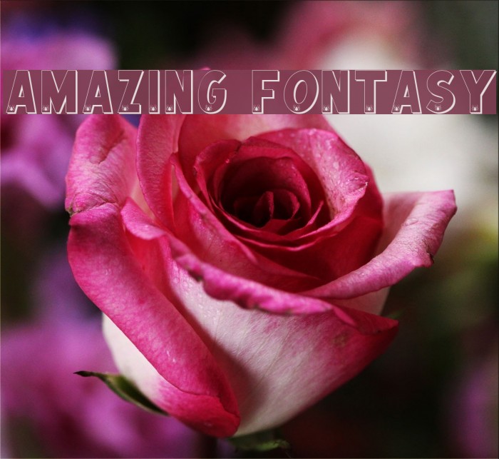 AMAZING FONTASY Font examples