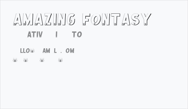 AMAZING FONTASY Business Card