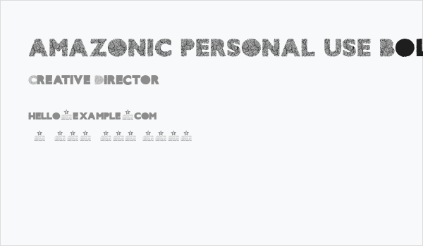 AMAZONIC PERSONAL USE Bold Business Card