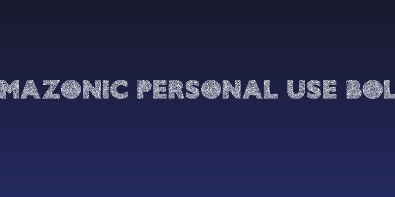 AMAZONIC PERSONAL USE Bold Social Header