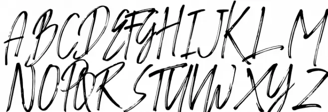 AMBYAR Schriftart Groß