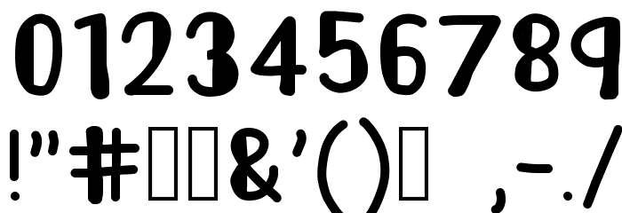 AMELIA POND Font OTHER CHARS