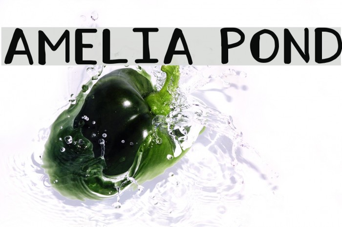 AMELIA POND Font examples