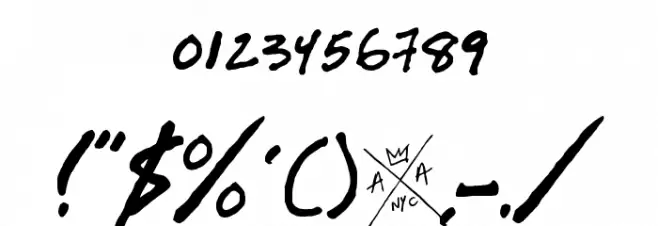 AMERIC_N auTHOrS Font OTHER CHARS