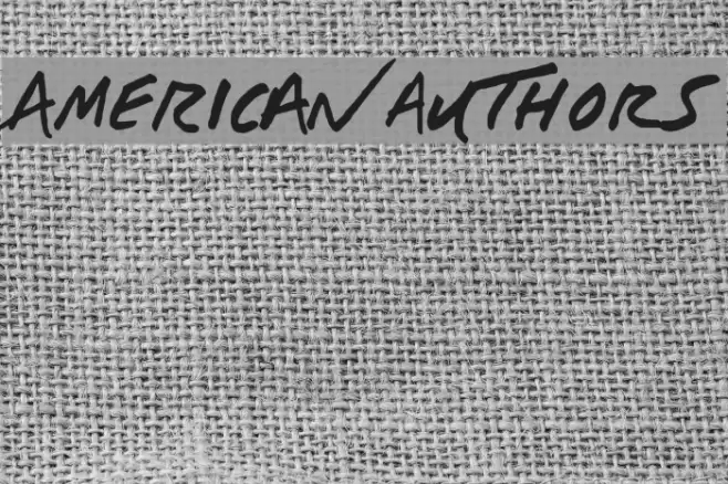 AMERIC_N auTHOrS Font examples