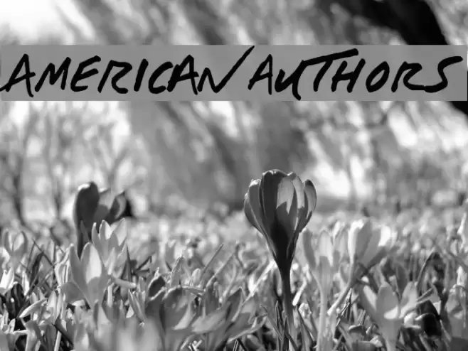 AMERIC_N auTHOrS Font examples