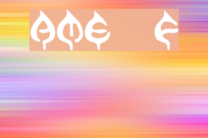 AME- Font examples
