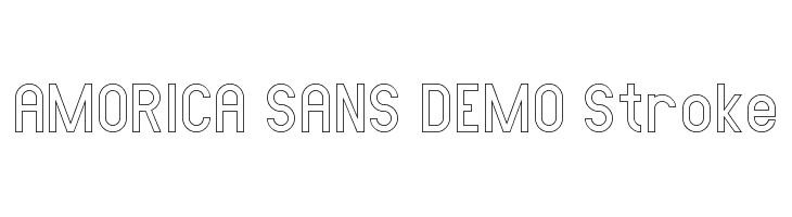 AMORICA SANS DEMO Stroke  font caratteri gratis