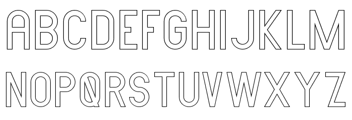 AMORICA SANS DEMO Stroke Font OTHER CHARS
