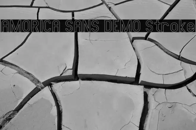 AMORICA SANS DEMO Stroke Font examples