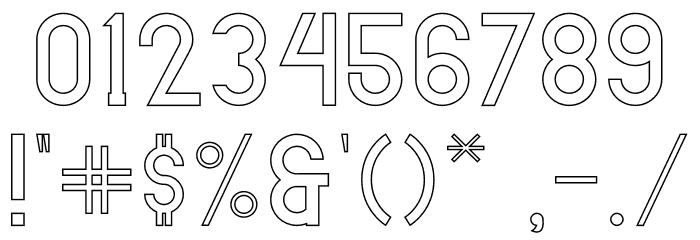 AMORICA SANS Stroke Font OTHER CHARS