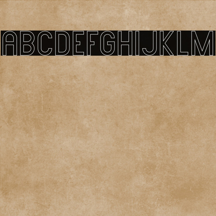 AMORICA SANS Stroke Font examples