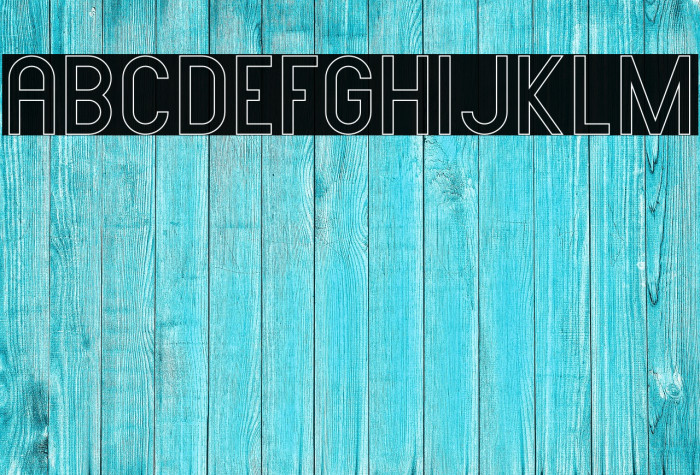 AMORICA SANS Stroke Font examples