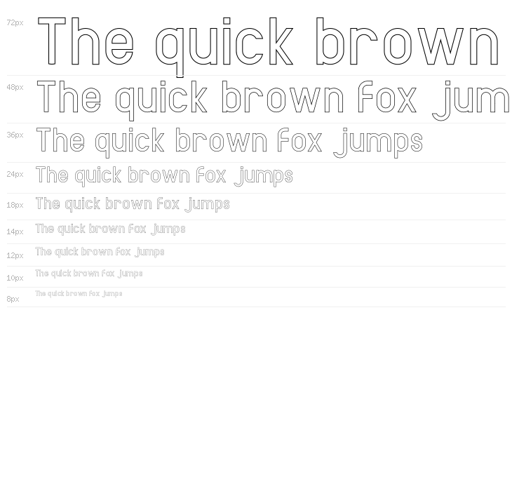 AMORICA SANS Stroke Waterfall