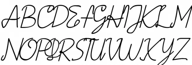 AMORICA SCRIPT DEMO Italic Polices MAJUSCULES