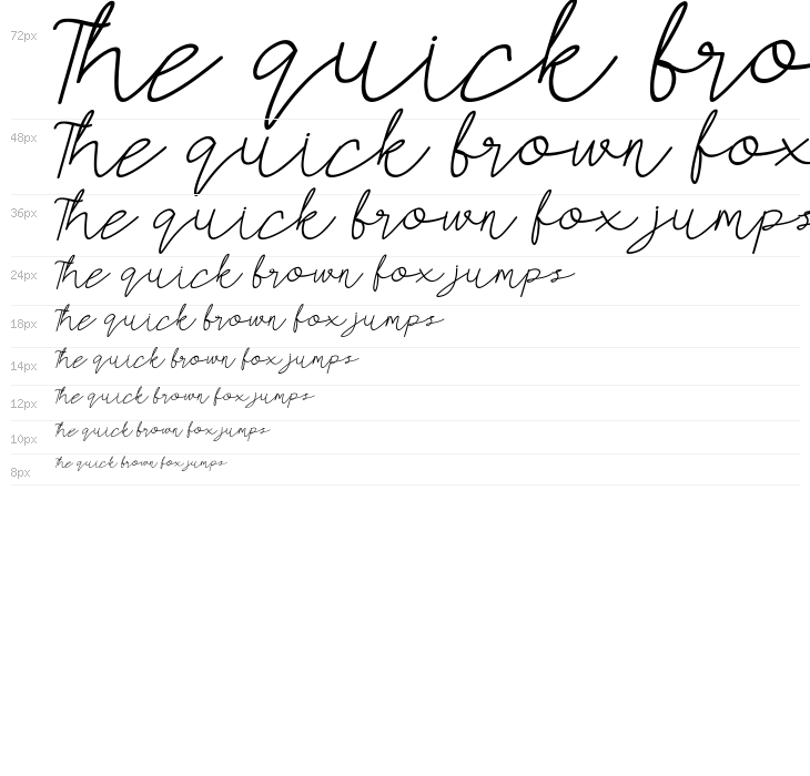 AMORICA SCRIPT DEMO Italic Waterfall