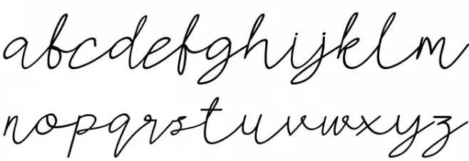 AMORICA SCRIPT DEMO Italic Caratteri MINUSCOLO