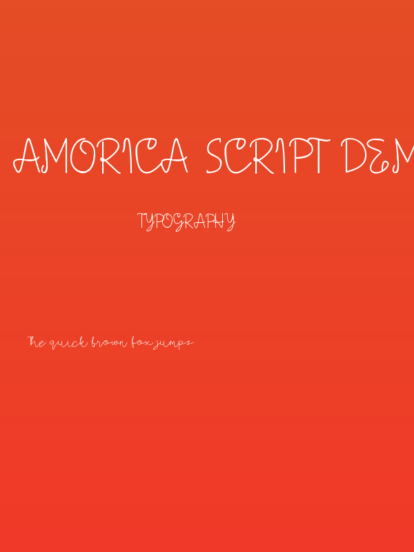 AMORICA SCRIPT DEMO Poster