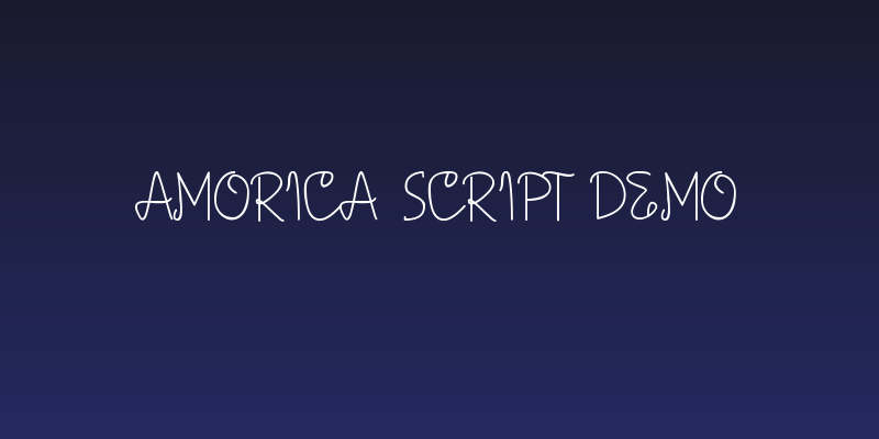 AMORICA SCRIPT DEMO Social Header