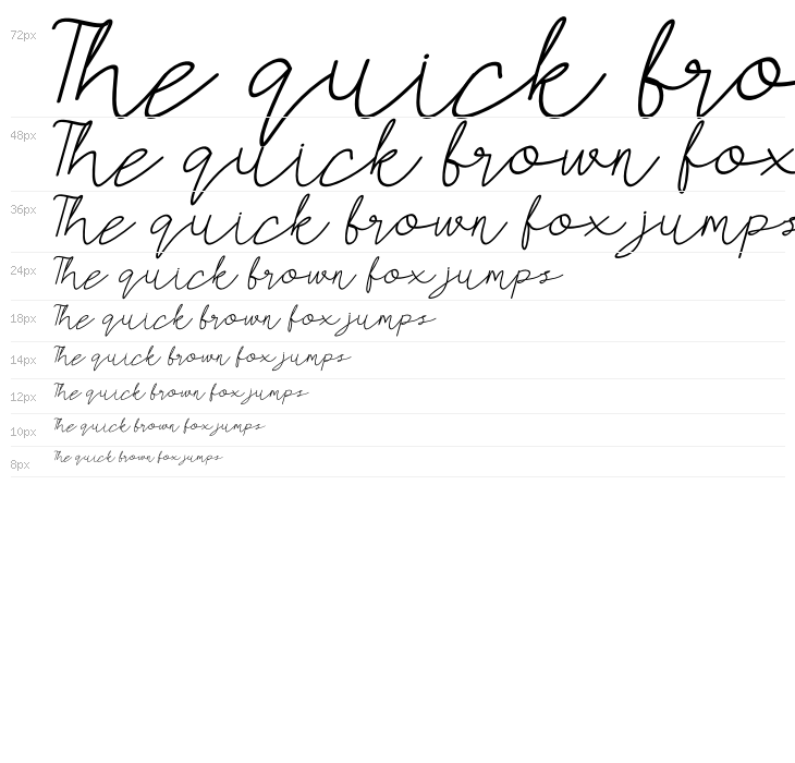 AMORICA SCRIPT Italic Waterfall