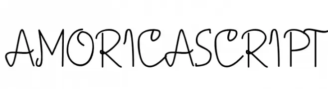 AMORICA SCRIPT  免费字体下载