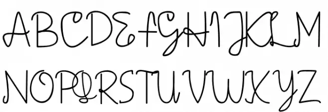 AMORICA SCRIPT Polices MAJUSCULES