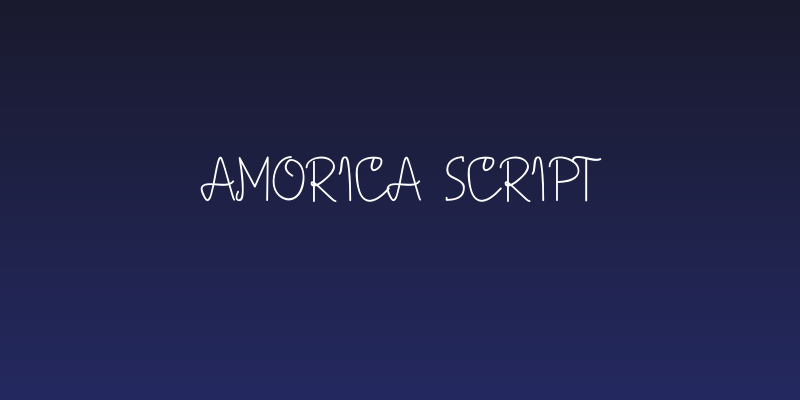 AMORICA SCRIPT Social Header