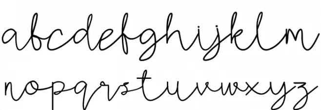 AMORICA SCRIPT Шрифта строчной