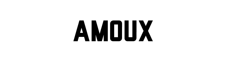 AMOUX  नि: शुल्क फ़ॉन्ट्स डाउनलोड