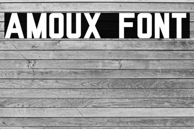 AMOUX Font examples