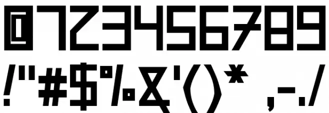 AMOceanus Bold Font OTHER CHARS