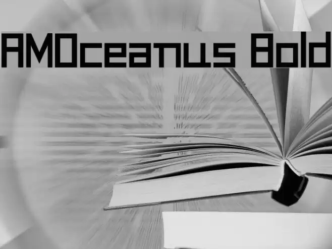 AMOceanus Bold Font examples