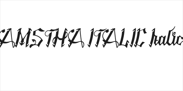 AMSTHA ITALIC Italic Logo