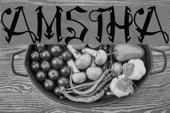 AMSTHA Font examples