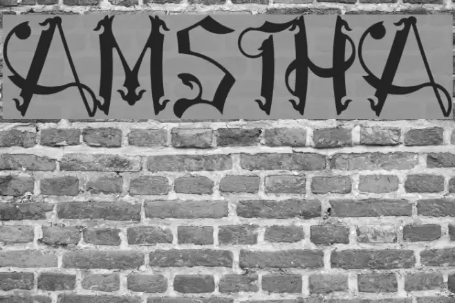 AMSTHA Font examples