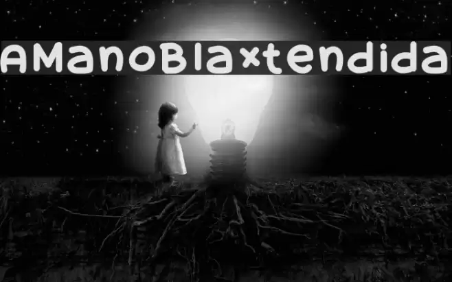 AManoBlaxtendida Font examples