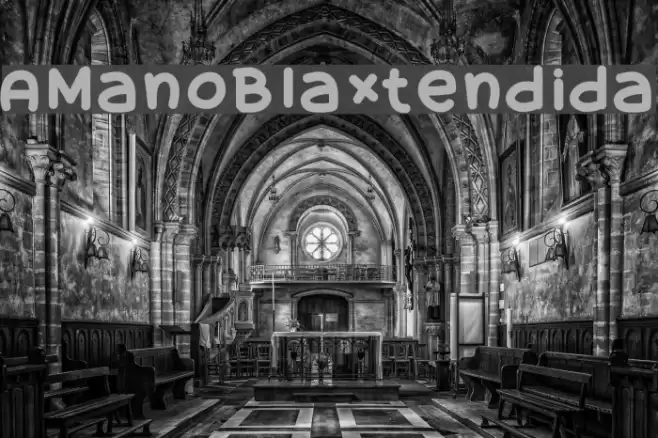 AManoBlaxtendida Font examples